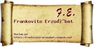 Frankovits Erzsébet névjegykártya